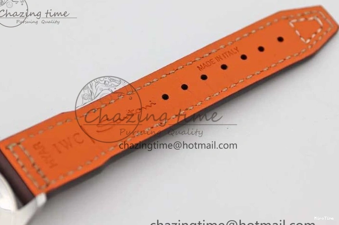 MIROTIME 0724 Mark XVIII IW327010 SS M+F 1:1 Best Edition Blue Dial on Brown Leather Strap A Resilient 7051